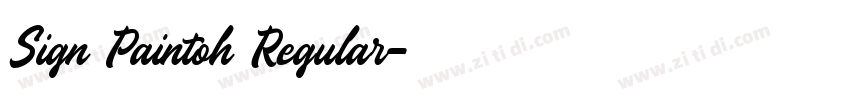 Sign Paintoh Regular字体转换